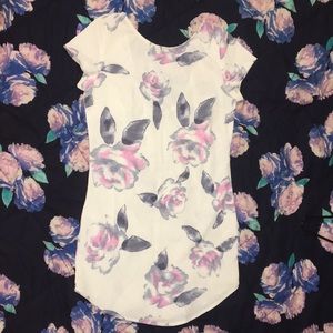 White floral dress from Tobi XS -never worn